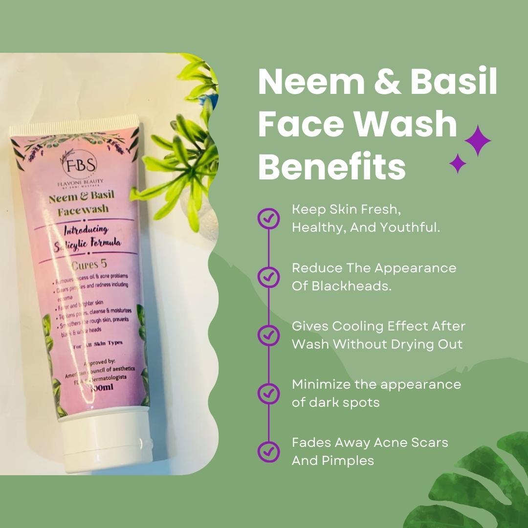 Neem & Basil Facewash☘ | With Salicylic Acid Formulation