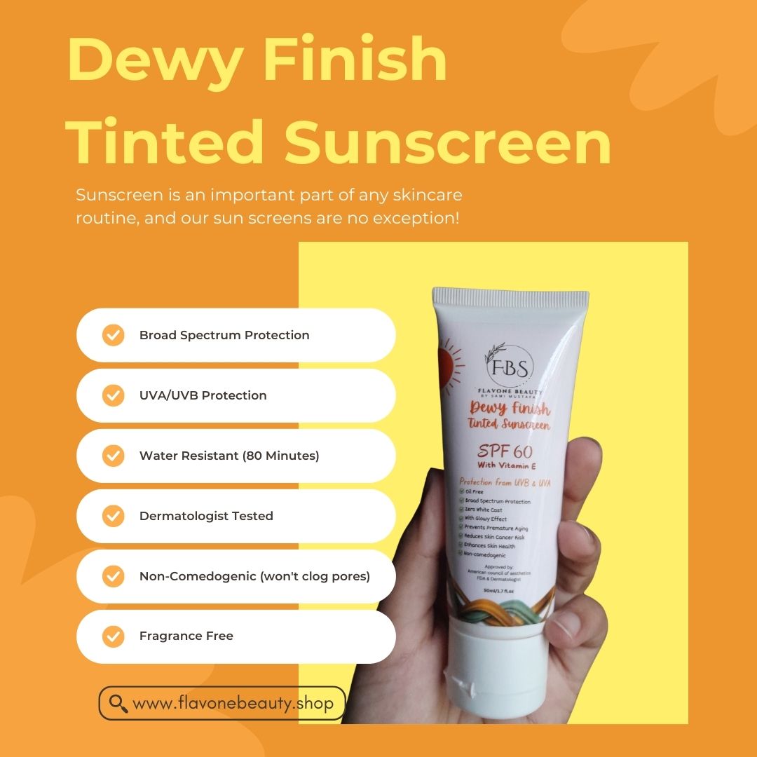 Dewy Finish Tinted Sunscreen🌻 | With Vitamin E & Niacinamide